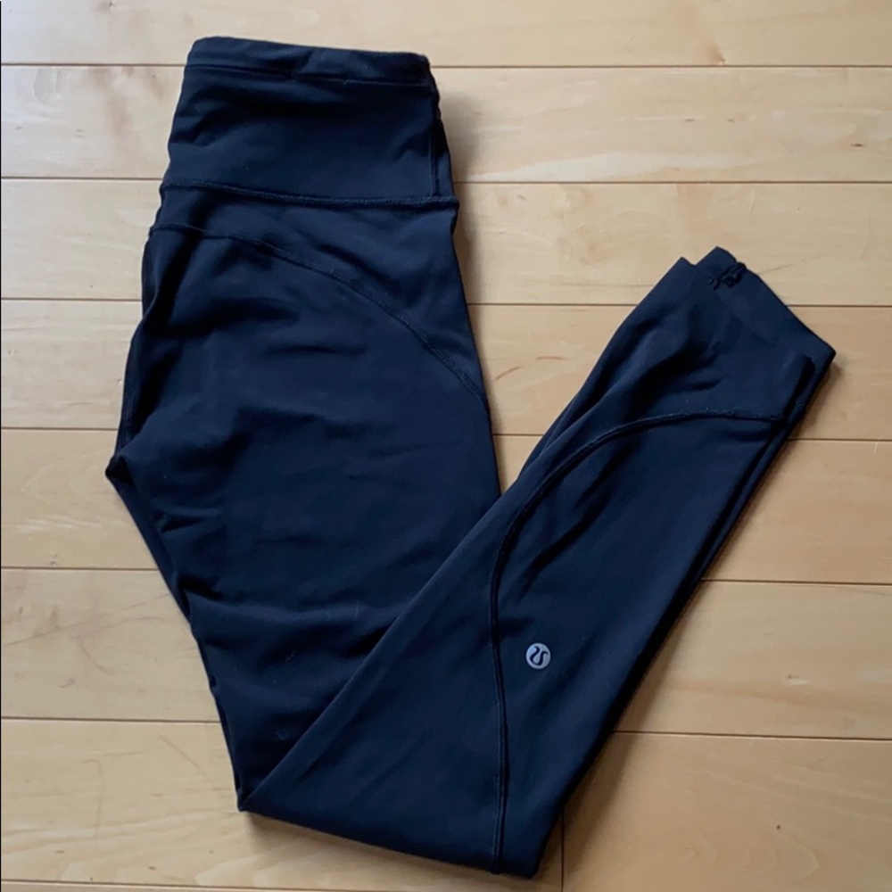 Lululemon 7/8 Leggings, Black, Size 4